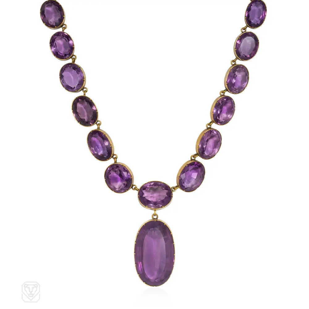 Antique Amethyst Necklace