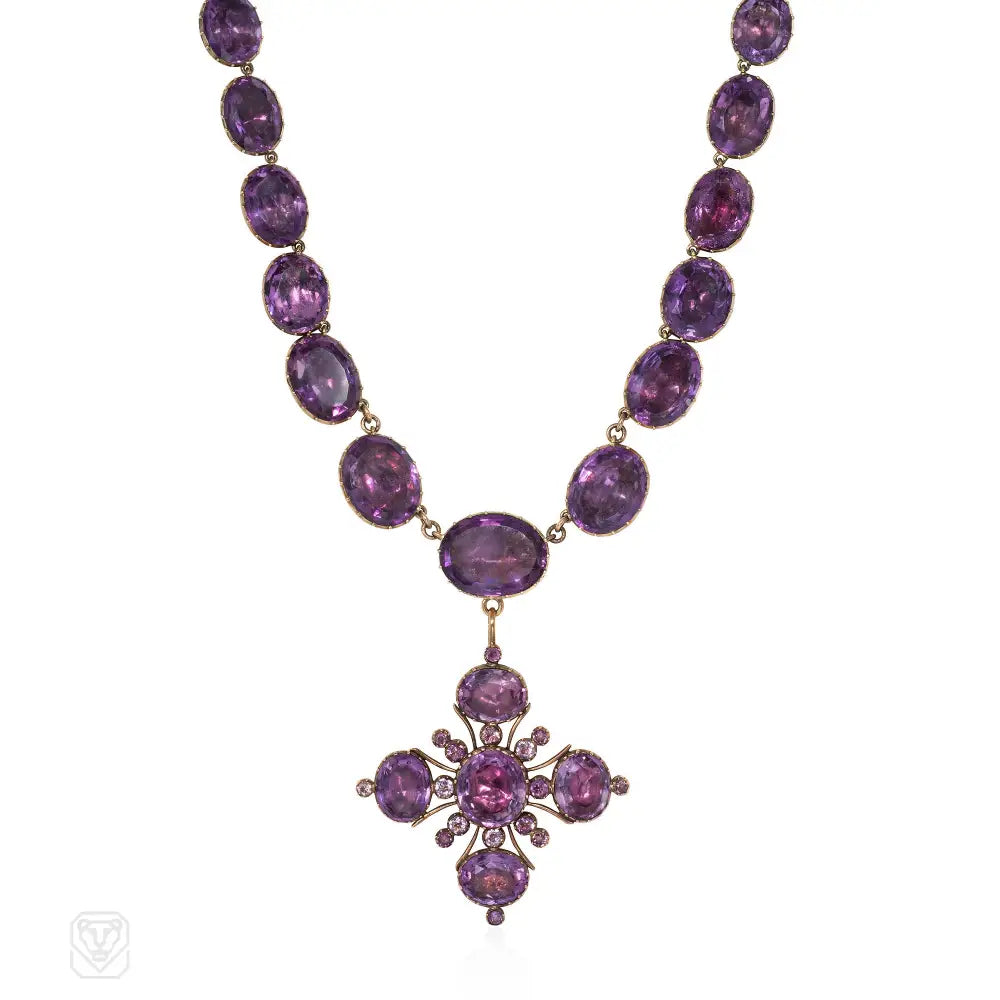 Antique Amethyst Necklace