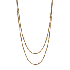 Antique gold long chain