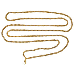 Antique gold longchain of beaded links