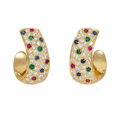 Van Cleef & Arpels multi-gem earrings