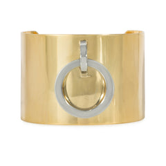 Dinh Van for Cartier two-color gold kinetic hoop bracelet