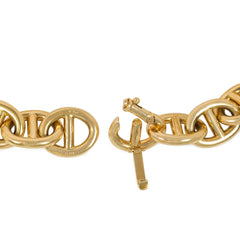 Hermès Paris gold nautical link bracelet