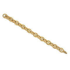 Hermès Paris gold nautical link bracelet