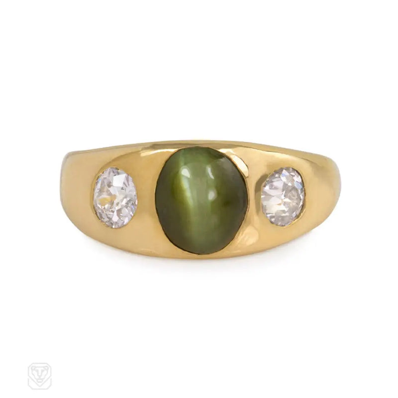 Antique Cat’s Eye Chysoberyl Ring