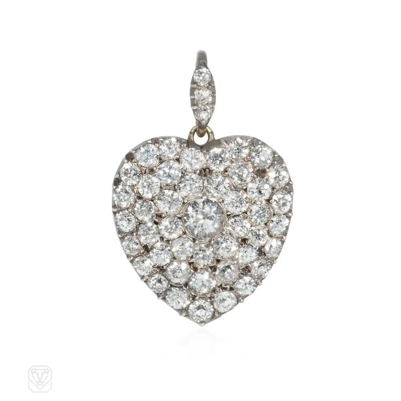 Antique Diamond Heart Locket