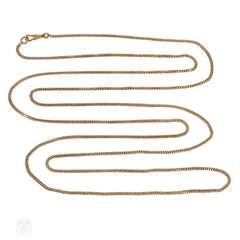 Antique gold long chain