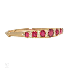 Antique spinel and diamond bracelet