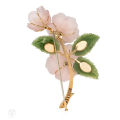 Austro-Hungarian flower spray brooch