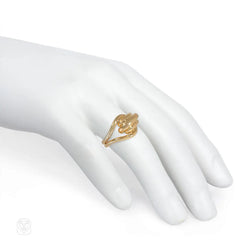 Boucheron estate gold mariner's knot ring