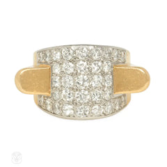 Boucheron, Paris Retro gold and diamond airplane ring