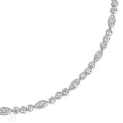 Cartier Paris diamond and platinum necklace