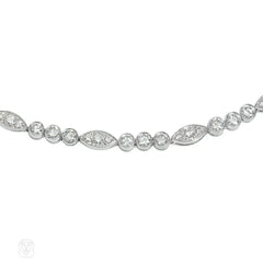 Cartier Paris Mid-Century diamond and platinum necklace