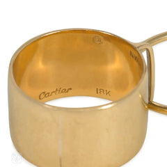 Dinh Van for Cartier gold kinetic ring