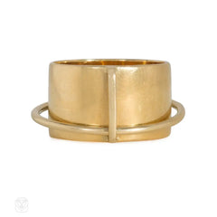 Dinh Van for Cartier gold kinetic ring