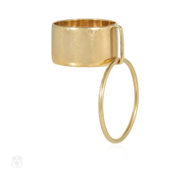 Dinh Van for Cartier gold kinetic ring