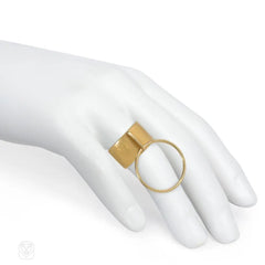 Dinh Van for Cartier gold kinetic ring