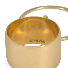 Dinh Van for Cartier gold kinetic ring