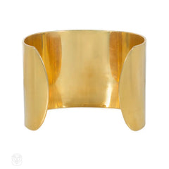 Dinh Van for Cartier two-color gold kinetic hoop bracelet