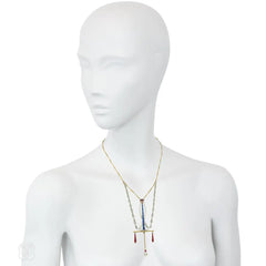 Edwardian multi-gemset Masonic necklace