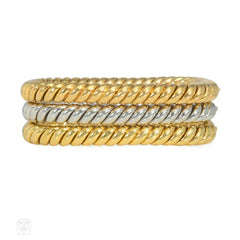 Fred, Paris set of three square gold bracelets