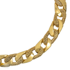 Georges Lenfant gold curb link necklace, convertible to bracelets