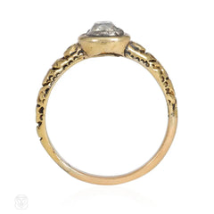 Georgian gold and old mine diamond ring