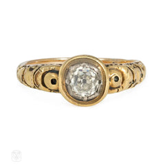 Georgian gold and old mine diamond ring