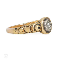 Georgian gold and old mine diamond ring