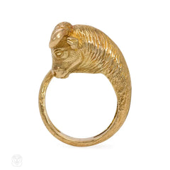 Gold bull ring, Georges L'Enfant for Tiffany