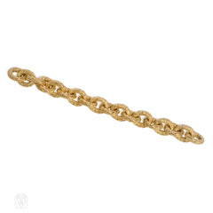 Gold cable link bracelet, Georges L'Enfant