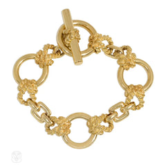 Hermès Audierne gold mariner knot bracelet