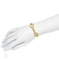 Hermès Audierne gold mariner knot bracelet