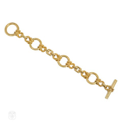 Hermès Audierne gold mariner knot bracelet