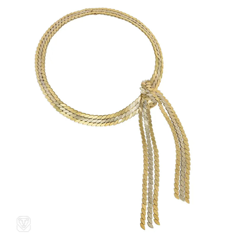 Maison Gerard Paris Two-Color Knotted Rope Necklace
