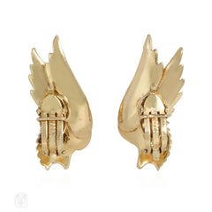 Mid-century angel wing earrings