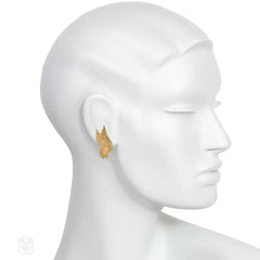 Mid-century angel wing earrings