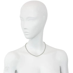 Mid-Century diamond and platinum rivière necklace