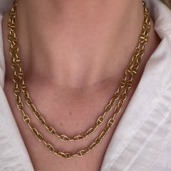 Boucheron nautical anchor chain necklace