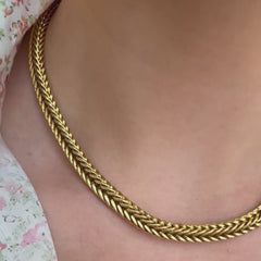 Hermès Mid-Century box chain necklace by Lenfant