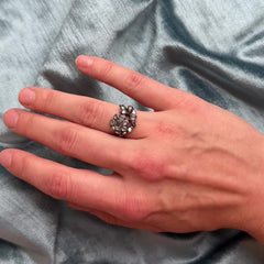 Antique French diamond jardinière ring