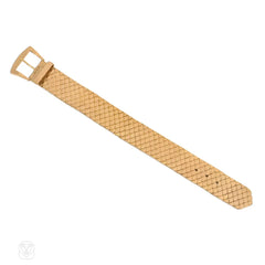 Retro French gold buckle bracelet