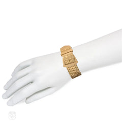 Retro French gold buckle bracelet