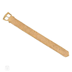 Retro French gold buckle bracelet