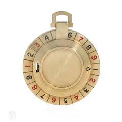 Retro LeCoultre revolving roulette wheel pendant watch