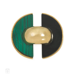 Van Cleef & Arpels, France, malachite and onyx ring