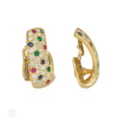 Van Cleef & Arpels multi-gem earrings