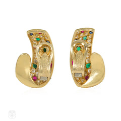 Van Cleef & Arpels multi-gem earrings