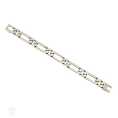 Van Cleef & Arpels, Paris white gold figaro bracelet