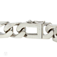 Van Cleef & Arpels, Paris white gold figaro bracelet